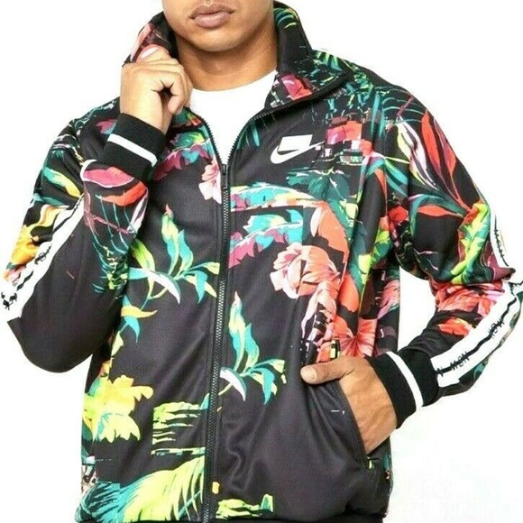 nike nsw floral track jacket